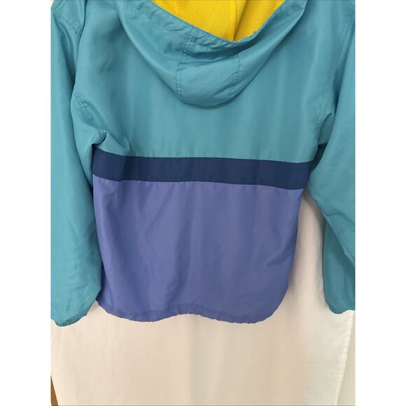 Dutch Bros Anorak Jacket Womens Medium Color Block Windbreaker Retro Logo Hoodie - Picture 8 of 13